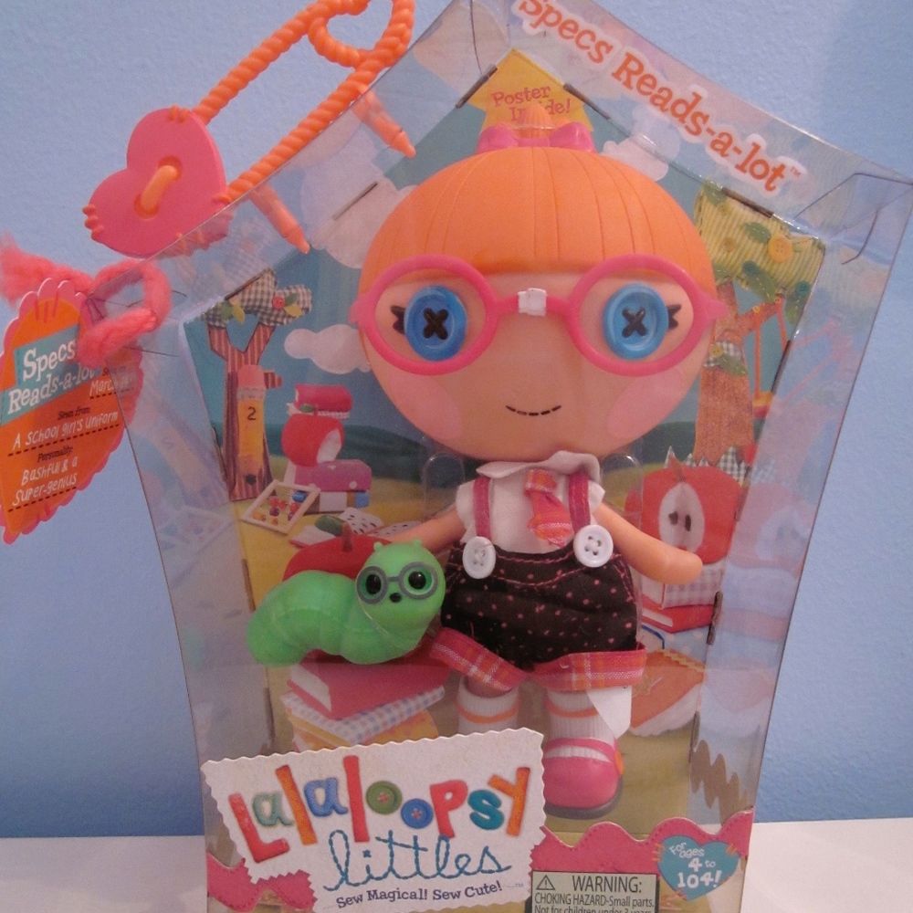 Lalaloopsy Littles #2 Specs Reads-a-Lot NIB Rare